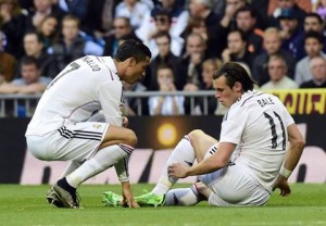 ريال مدريد يواصل مطاردة برشلونة بثلاثية في مالاجا مع اصابة بيل و مودريتش