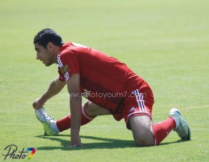 رامي ربيعة من تدريب الاهلي