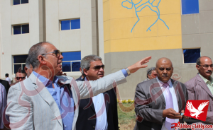 خاص بالصور..عبدالعزيز يتفقد الصالة المغطاة بالغردقة